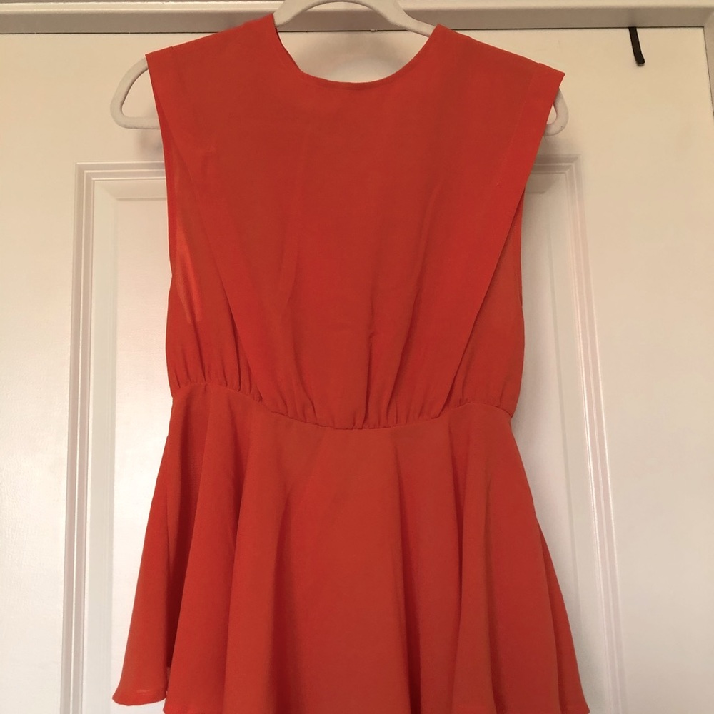 Private Gallery Boutique, Orange Peplum Top